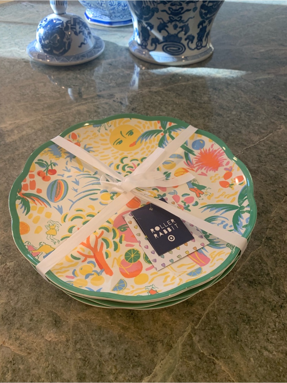 Roller Rabbit x Target 4pc Vacation Melamine Dinner Plates